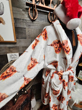 Load image into Gallery viewer, Highland Cow Women's Western Bath Robe