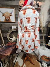 Load image into Gallery viewer, Highland Cow Women's Western Bath Robe