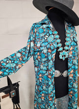 Load image into Gallery viewer, All Turquoise Long Duster Dress