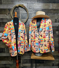 Load image into Gallery viewer, Women's Vintage Rodeo Poster Blazer