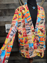 Load image into Gallery viewer, Women's Vintage Rodeo Poster Blazer