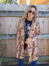 Load image into Gallery viewer, Sahara Aztec Lightweight Cardigan