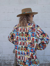 Load image into Gallery viewer, Cowboy Collage Women's Western Blazer
