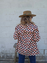 Load image into Gallery viewer, Checkered Rodeo Women's Western Blazer