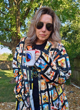 Load image into Gallery viewer, Vintage Cowboy Collage Western Robe