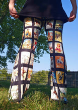 Load image into Gallery viewer, Vintage Cowboy Collage Western Flare Pants