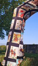 Load image into Gallery viewer, Vintage Cowboy Collage Western Flare Pants