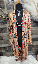 Load image into Gallery viewer, Sahara Aztec Lightweight Cardigan