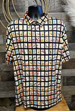 Load image into Gallery viewer, Cowboy Collage Men's Western Polo Style Shirt