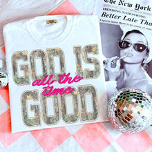Load image into Gallery viewer, God Is Good All The Time Tee | Camo Graphic Shirt | Christian Country Tee | Western Faith Shirt | Comfort Colors Graphic Tee