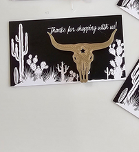 Load image into Gallery viewer, Bag of 25 -Boutique 3d Printed Package Inserts Longhorn Bull Skull Made in America
