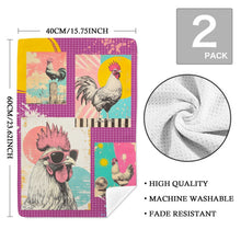 Load image into Gallery viewer, Baha Ranch Set of 2 (same) Chicken Days Kitchen Towels Made in America