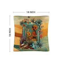 Load image into Gallery viewer, Colores de Mexico Fantasia Throw Pillow Case 18x18inch Made In America