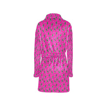 Load image into Gallery viewer, Hot Pink Lightning Bolt Women's Western Bath Robe
