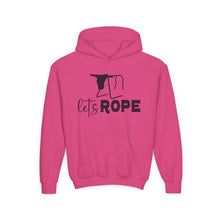 Load image into Gallery viewer, Let's Rope Youth Western Hoodie | Kids Rodeo Cowboy Sweatshirt