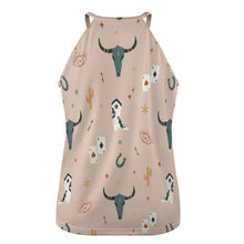 Load image into Gallery viewer, Cow Skull Western Tank Top