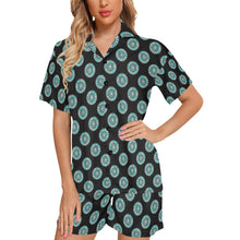 Load image into Gallery viewer, Turquoise Concho Women's Western Pajama Set