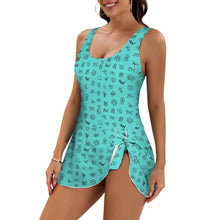 Load image into Gallery viewer, Cattle Brands Skirted Swimsuit