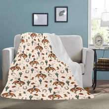 Load image into Gallery viewer, Rodeo Cowboy Throw Blanket Ultra-Soft Micro Fleece Blanket 60" x 80" Made in America