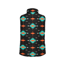 Load image into Gallery viewer, Turquoise Orange Aztec Women's Western Puffy Vest
