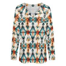 Load image into Gallery viewer, Baha Ranch Western Aztec Long Sleeve Top