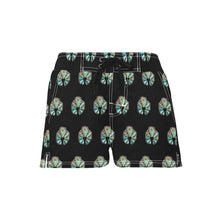 Load image into Gallery viewer, Women's Turquoise Naja Beach Board Shorts