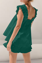 Load image into Gallery viewer, Ruffled Square Neck Top and Shorts Set