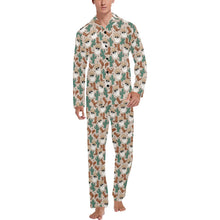 Load image into Gallery viewer, Cool Santa Christmas Men's Western Pajama Set