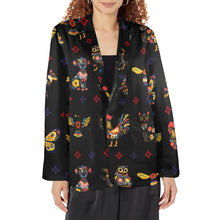 Load image into Gallery viewer, Colores de Mexico Mexican Talavera Animals Floral Women's Blazer