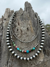 Load image into Gallery viewer, 3-pc Sterling Silver Strand & Jasper Necklace Stack