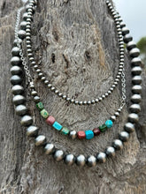 Load image into Gallery viewer, 3-pc Sterling Silver Strand & Jasper Necklace Stack