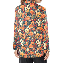 Load image into Gallery viewer, Colores De Mexico Roses & Guitars Floral Blazer