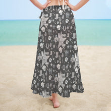 Load image into Gallery viewer, Baha Ranch Rhinestone Cowgirl Beach Swim Skirt Coverup