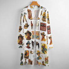 Load image into Gallery viewer, Vintage Cowboy Collage Western Lightweight Cardigan