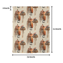Load image into Gallery viewer, Saddle Print Window Curtain Drapes 52"x63" Made in America