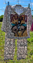 Load image into Gallery viewer, Vintage Rodeo Bronc Boy's Western Pajama Set