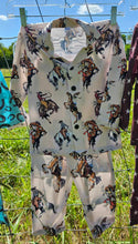 Load image into Gallery viewer, Vintage Cowgirl Girl's Western Pajama Set