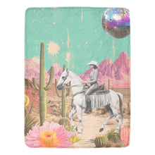 Load image into Gallery viewer, Desert Cowgirl Throw Blanket 60" x 80" Made in USA