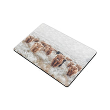 Load image into Gallery viewer, Highland Cow Herd Floor Mat Doormat 24" x 16" Made in America