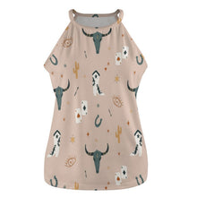 Load image into Gallery viewer, Cow Skull Western Tank Top