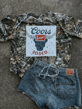 Load image into Gallery viewer, Upcycled Coors Banquet Rodeo Realtree Camo Rework (One-of-One) | Size XL Shirt