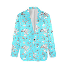 Load image into Gallery viewer, Baha Ranch Turquoise YEEHAW Rhinestone Cowgirl Blazer