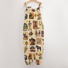Load image into Gallery viewer, Baha Ranch Vintage Cowboy Overalls Jumpsuit