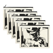 Load image into Gallery viewer, Baha Ranch Black White Cowboy Cosmetic Bag Pack of 5 Made in America