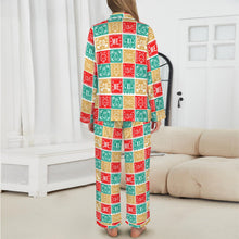 Load image into Gallery viewer, Colores De Mexico Picado Womens Satin Pajamas