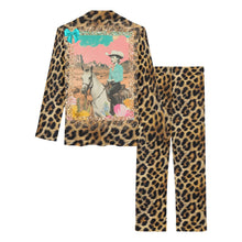 Load image into Gallery viewer, Baha Ranch Retro Pop Western Leopard Pajamas Set