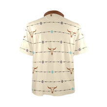 Load image into Gallery viewer, Baha Ranch Barbwire Aztec Polo Shirt