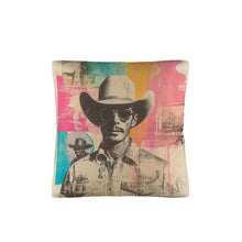 Load image into Gallery viewer, Baha Ranch Retro Pop Western Hey Cowboy Pillow Case Made in America