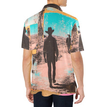 Load image into Gallery viewer, Baha Ranch Retro Pop Western Desert Cowboy Polo Shirt