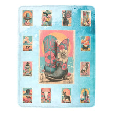 Load image into Gallery viewer, Baha Ranch Country Kickers Blanket 60x80 Ultra-Soft Micro Fleece Made in America